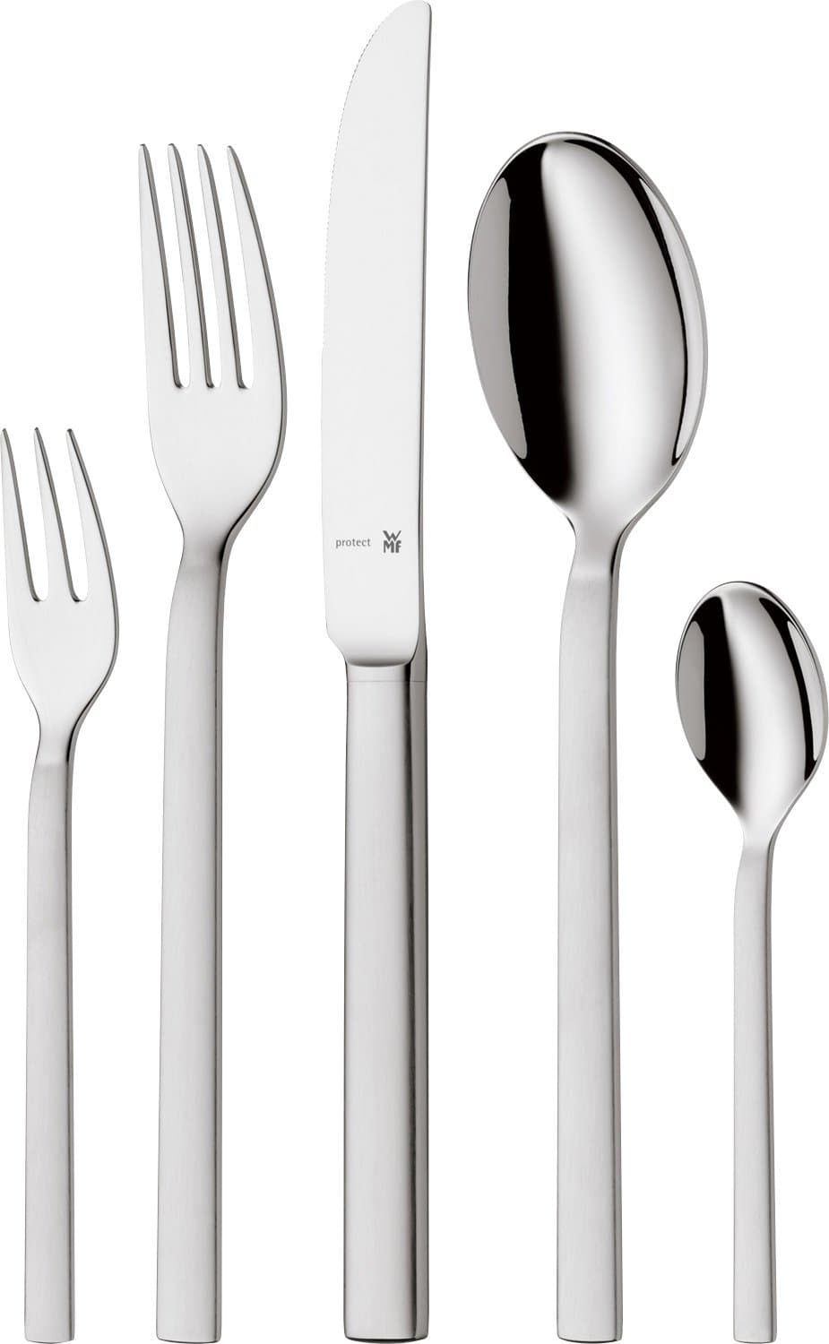 WMFLyric Cutlery Set for Multiple People, Made of Different Elements, Stainless Steel, 66-Teilig