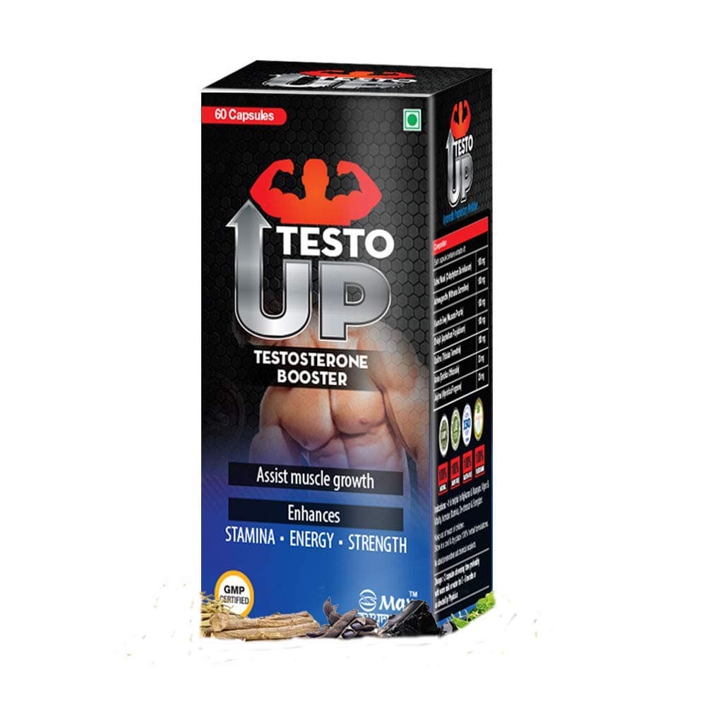 Zee Ayurveda Testo Up For Muscle Mass, Bodybuilder & Athletes - 60 Capsules