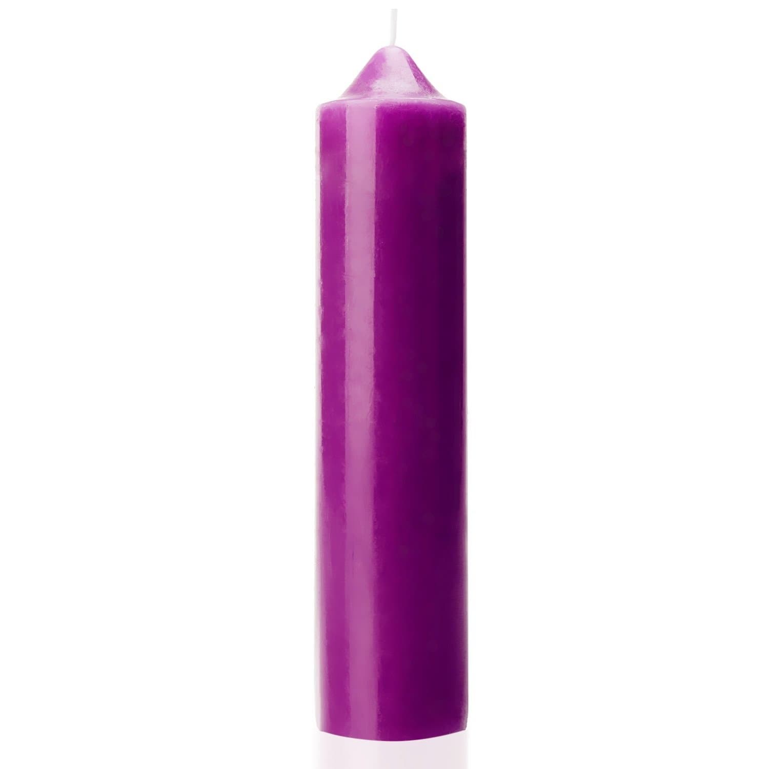 Low Temperature Candle, EROKAY Low Heat Candle Romantic Dripping Candle for Home Decro Purple