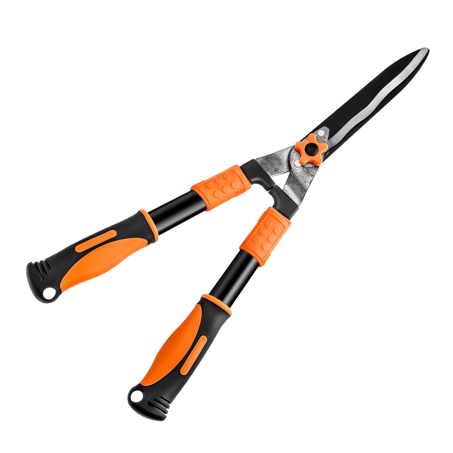 XBKE Hedge Shear,10 Inch Wavy Blade with Skid Handle,25 Inch Heavy Duty Manganese Steel Garden Hedge Shears,Hedge Trimmer for Hedges, Bushes, Boxwood, Decorative Grasses and More