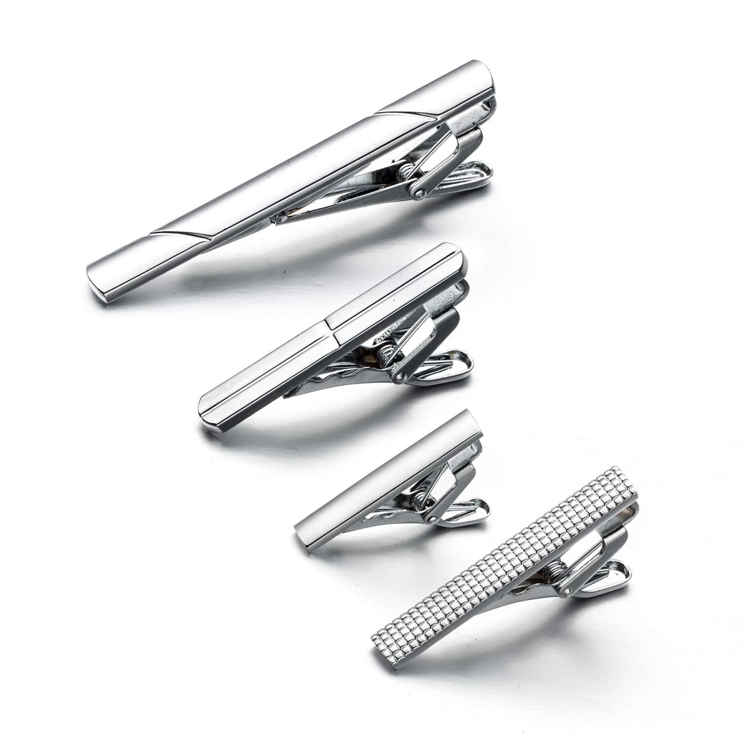 URKEYTie Bar Clips for Men Skinny and Business Regular Necktie Set with Gift Box