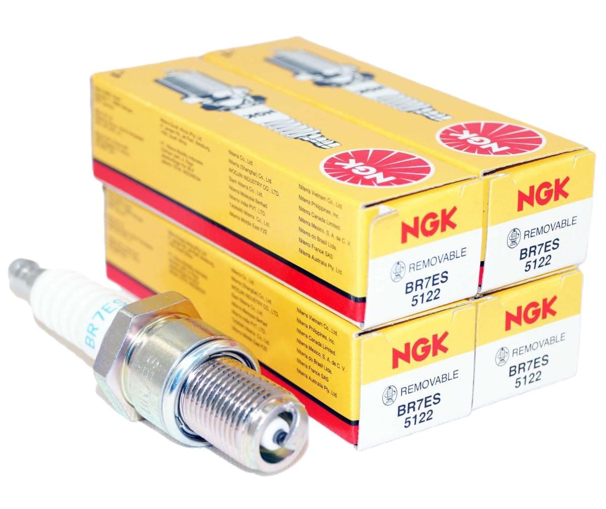 5122 Nickel Spark Plugs BR7ES Compatible with (4 Pack)