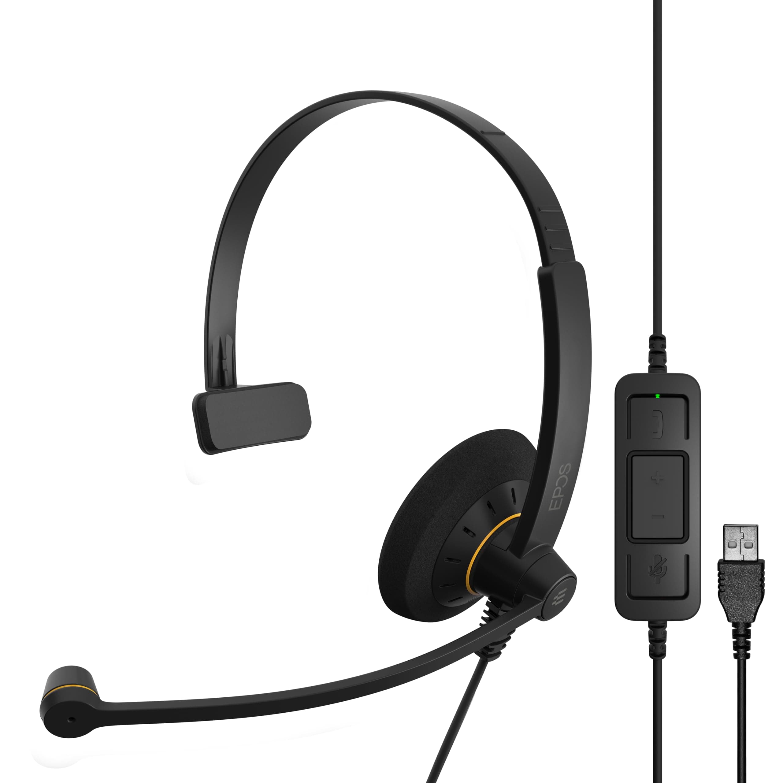 Sennheiser SC 30 USB ML (504546) - Single-Sided Business Headset | For Skype for Business | with HD Sound, Noise-Cancelling Microphone, & USB Connector (Black)