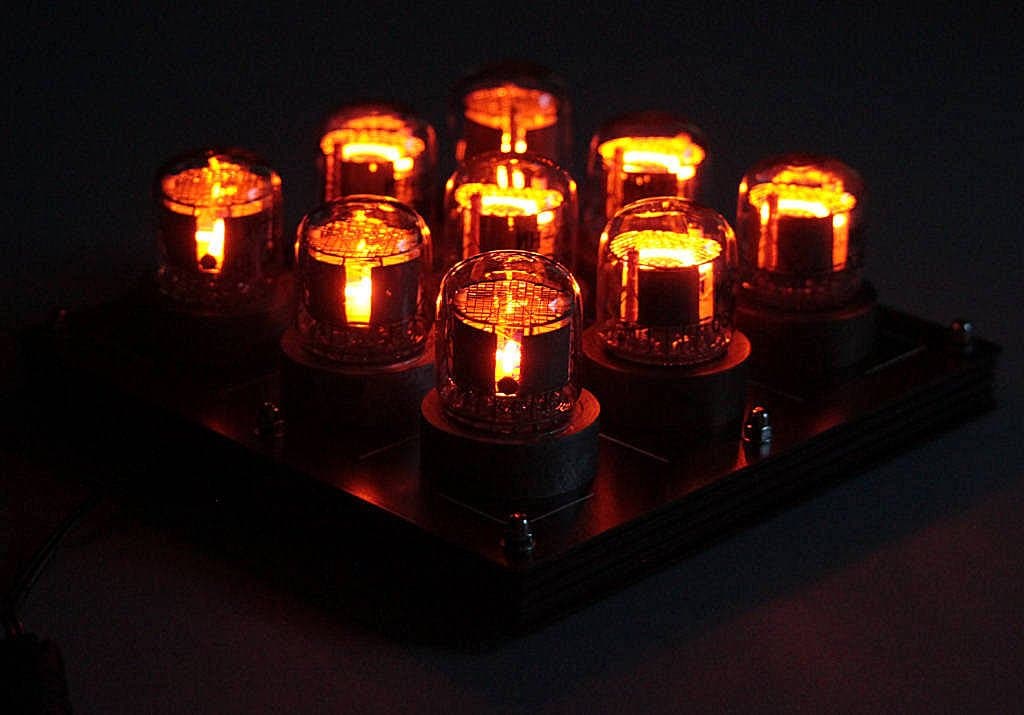 Nixie OXO board DIY Kit, round IN-7 Nixies Included