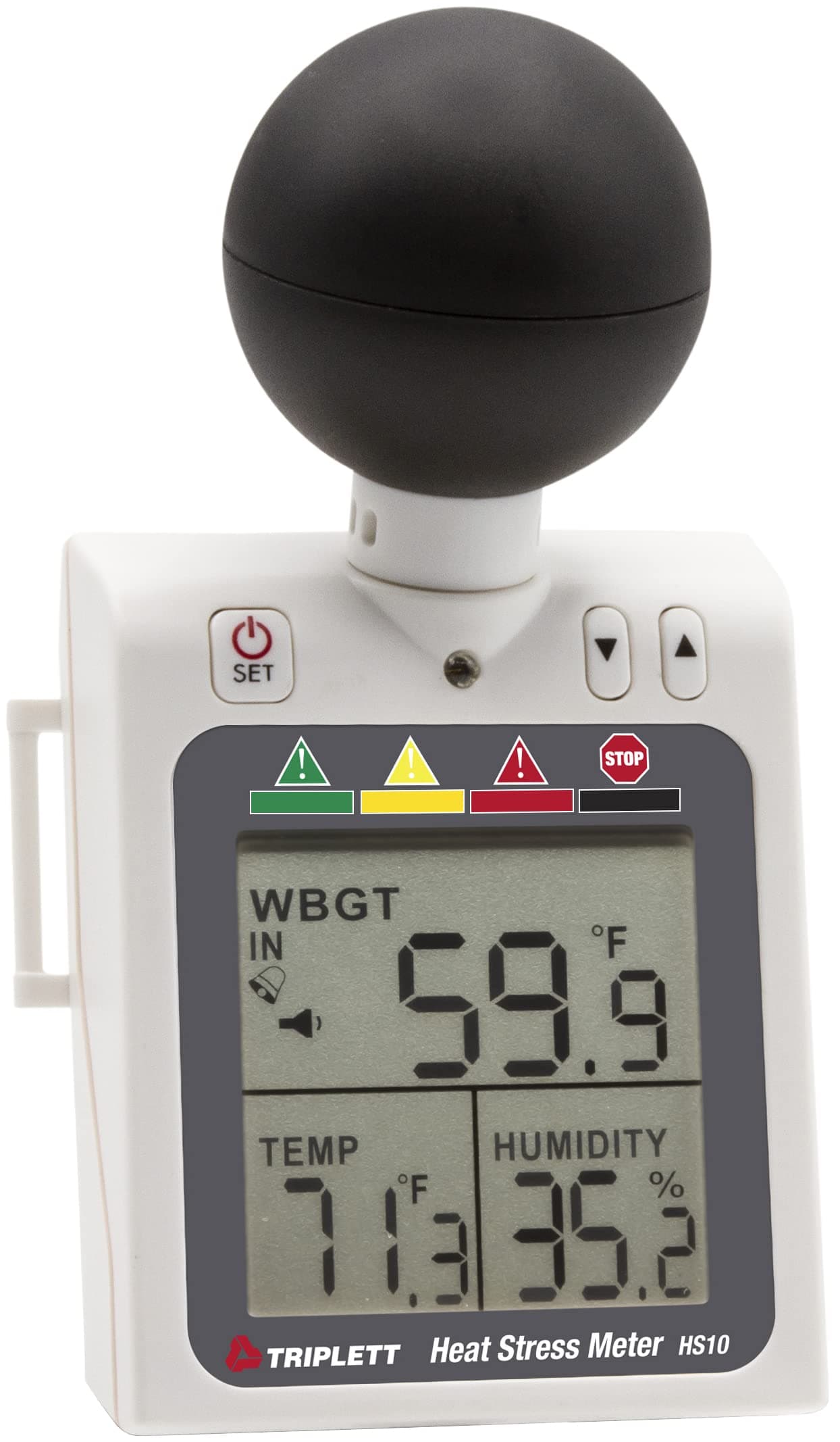 Triplett HS10 Indoor/Outdoor Heat Stress WBGT (Wet Bulb Globe Temperature) Meter