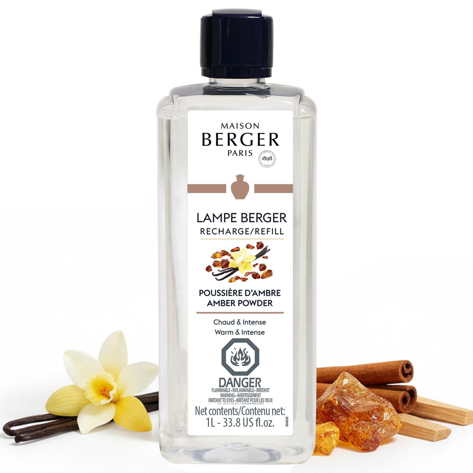 Lampe Berger Fragrance, 33.8 Fluid Ounce, Amber Powder by Lampe Berger