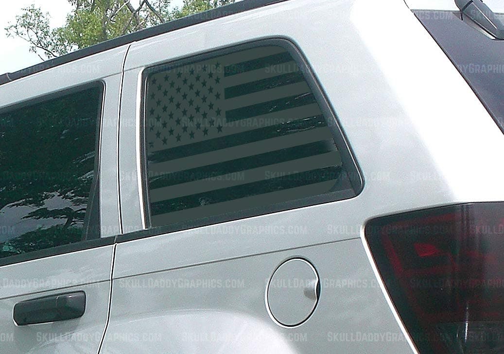 USA Window Flags to fit Jeep Grand Cherokee WK 2005-2010 (Both Sides)