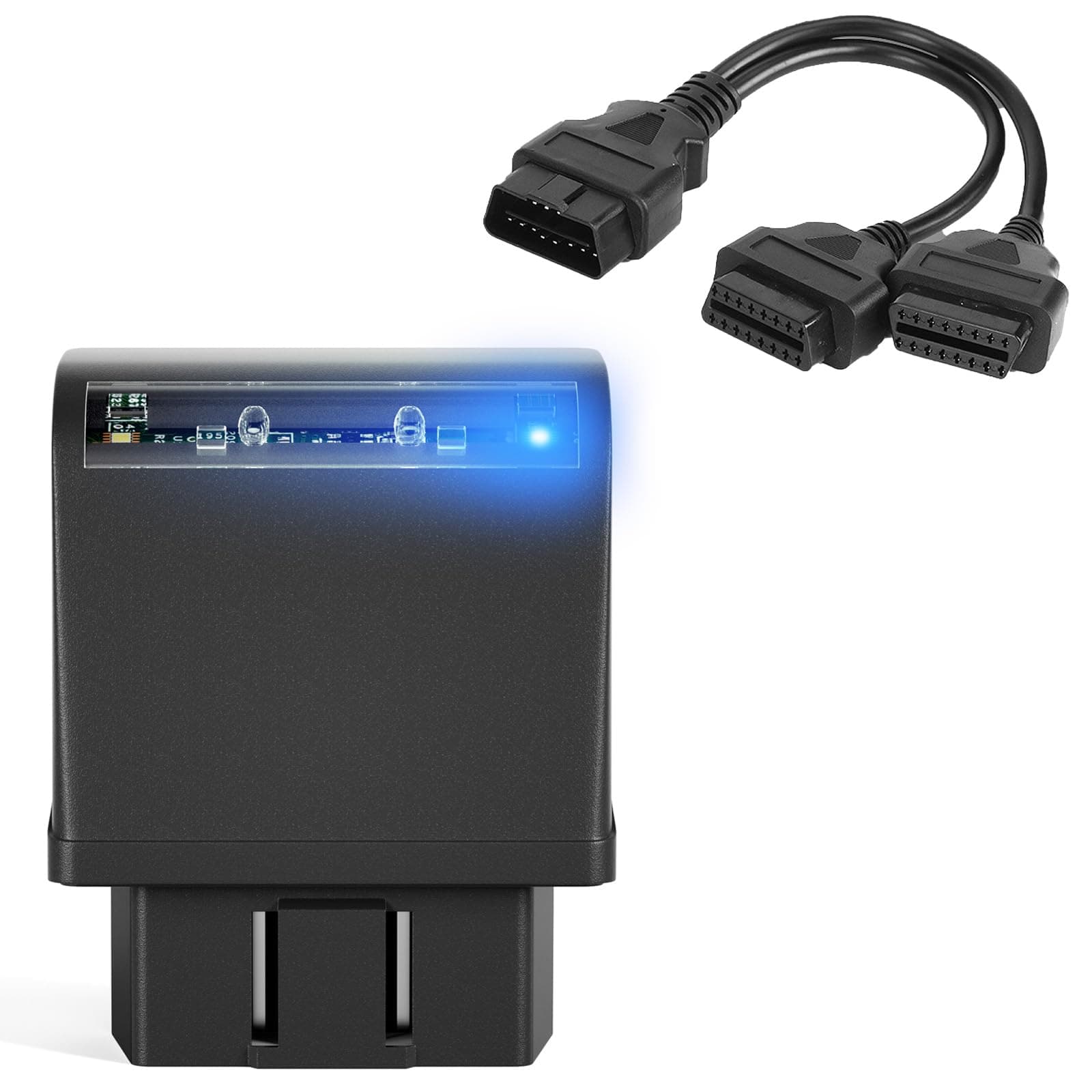 TectsiaAFM/DFM Disabler Device, Active Fuel Management with 1ft OBD-II Y Splitter Extension Compatible with Most GM V8 and V6 Vehicles Engine (VT-US-TCKZQ-HS)