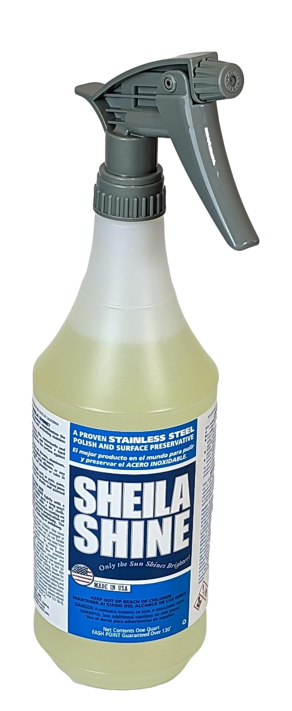 1 Quart Stainless Steel Cleaner and Polish – Cleans, Polishes & Protects Kitchen Appliances, Refrigerators, Sinks, Ovens & Grills – Stainless Steel Cleaner Spray Bottle