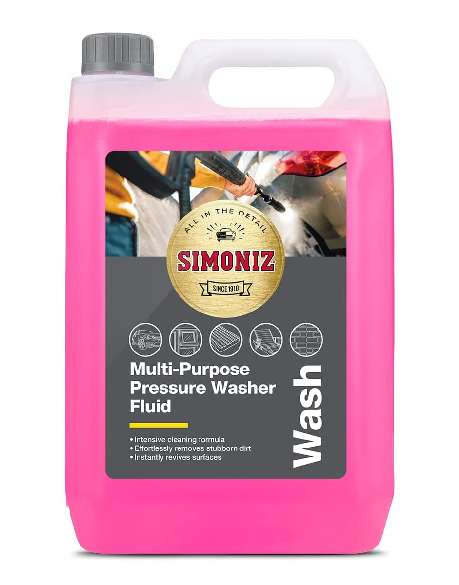 Simoniz SAPP0174A Multi Purpose Pressure Washer Shampoo Fluid, Pink, 5 Litre