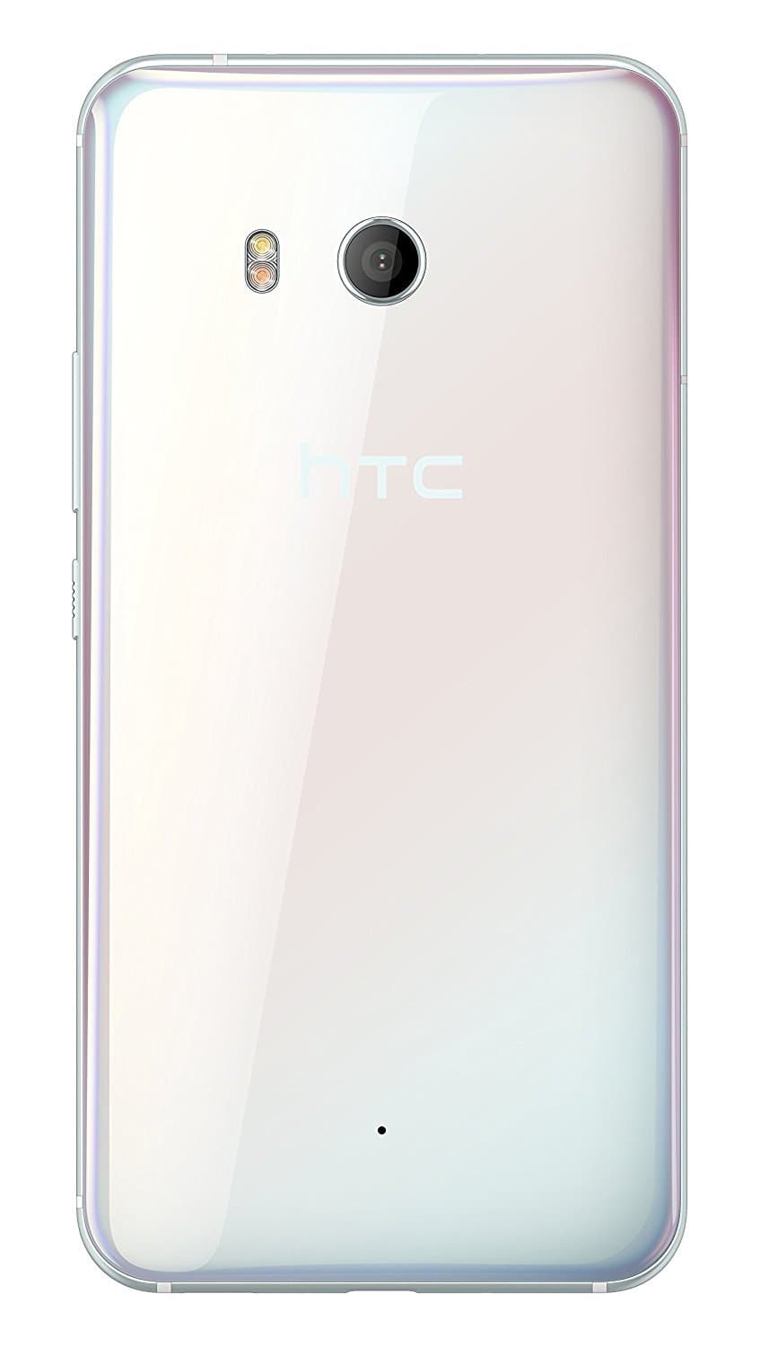 HTCU11 UK SIM-Free Smartphone - Ice White, with Alexa built-in