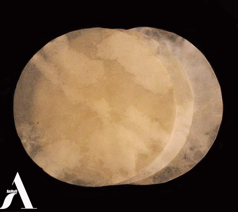 AnNafi Goat Skin Djembe Head | Goatskin for Drum Doumbek| Natural Flat Round Piece GOAT SKIN Head untanned (23 inches)