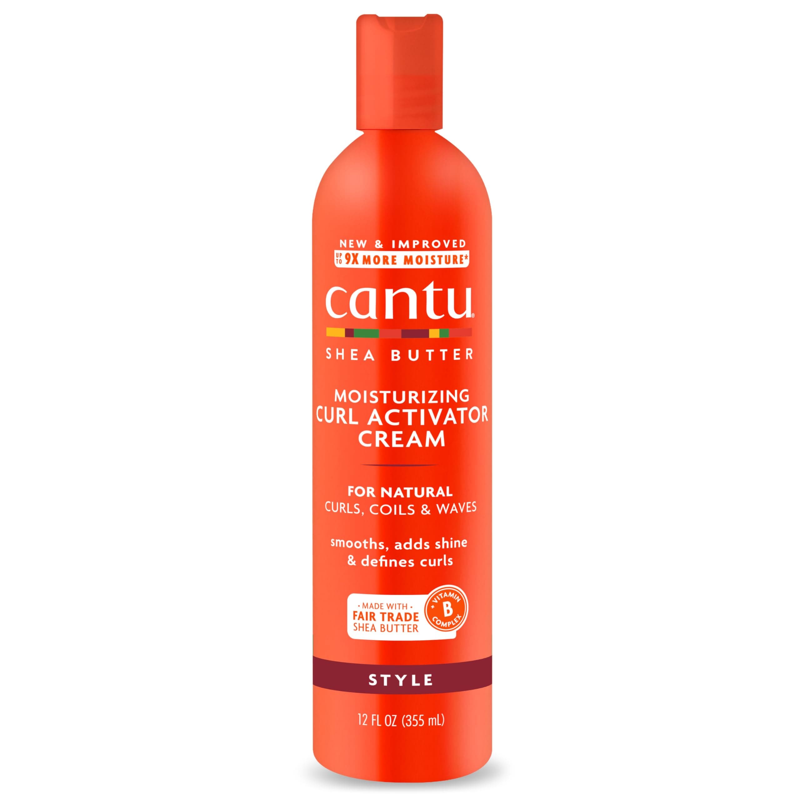 Cantu Shea Butter for Natural Hair Moisturizing Curl Activator Cream, 12 Ounce