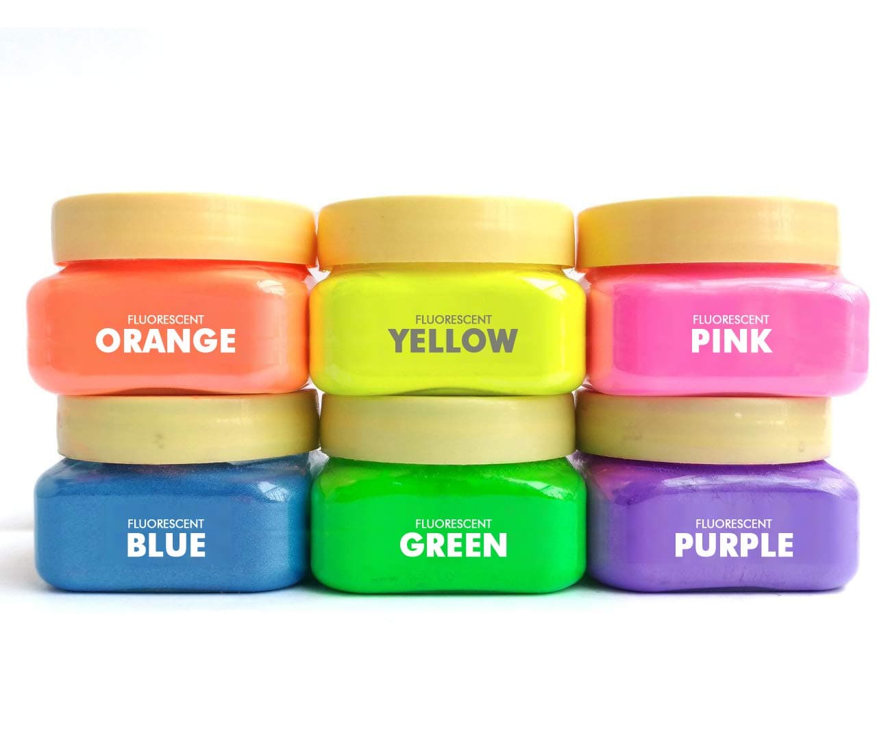 Aromart® DIY Soap Making Fluorescent Mica Colorant Powder - Set of 6 (15 grams each)