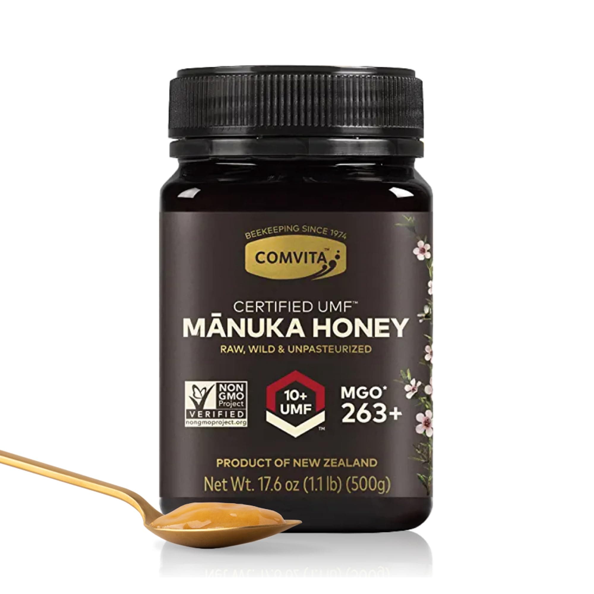 Comvita Unpasteurised Manuka Honey from New Zealand (UMF 10+, MGO 263+) - 500g
