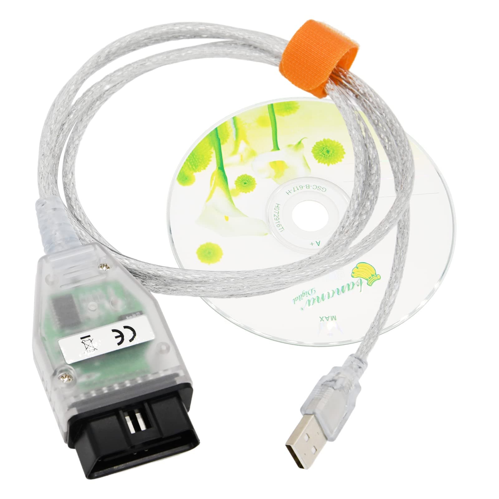 INPA K+CAN K+DCAN Car Diagnostic Tool Cable OBD2 USB Interface for BMW with FT232RL NCS Coding Winkfp Tool32 Programing (INPA)-DCAN Car Diagnostic Tool