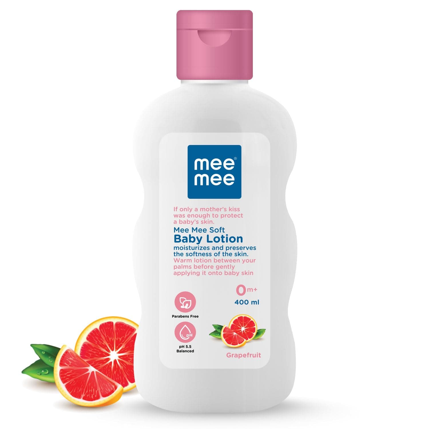 Mee Mee Baby Lotion – Moisture-Rich Cream-Lotion with Triple Botanical Moisture-Lock System | Infused with Chamomile, Olive & Grapefruit Extracts | Hypoallergenic, pH-Balanced & Alcohol-Free for Newborns & Sensitive Skin – 400ml