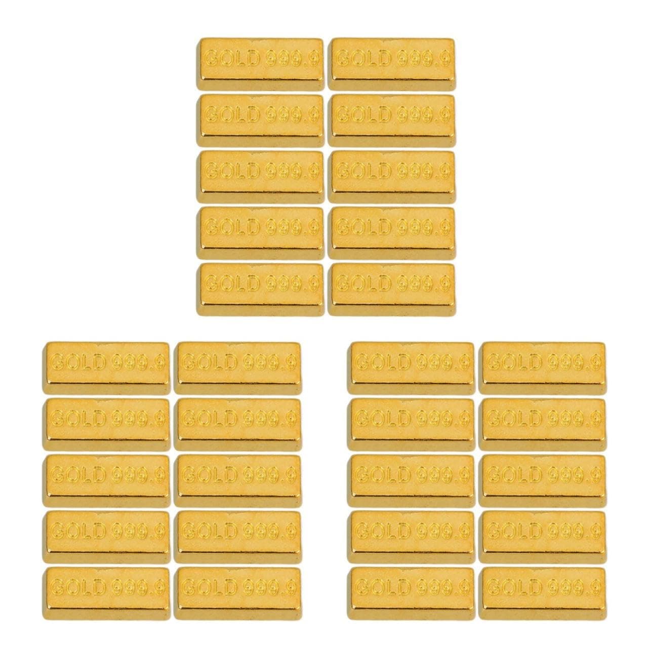 30 PCS Dollhouse Mini Mini Model Mini Fake Gold Brick Mini Gold Fake,