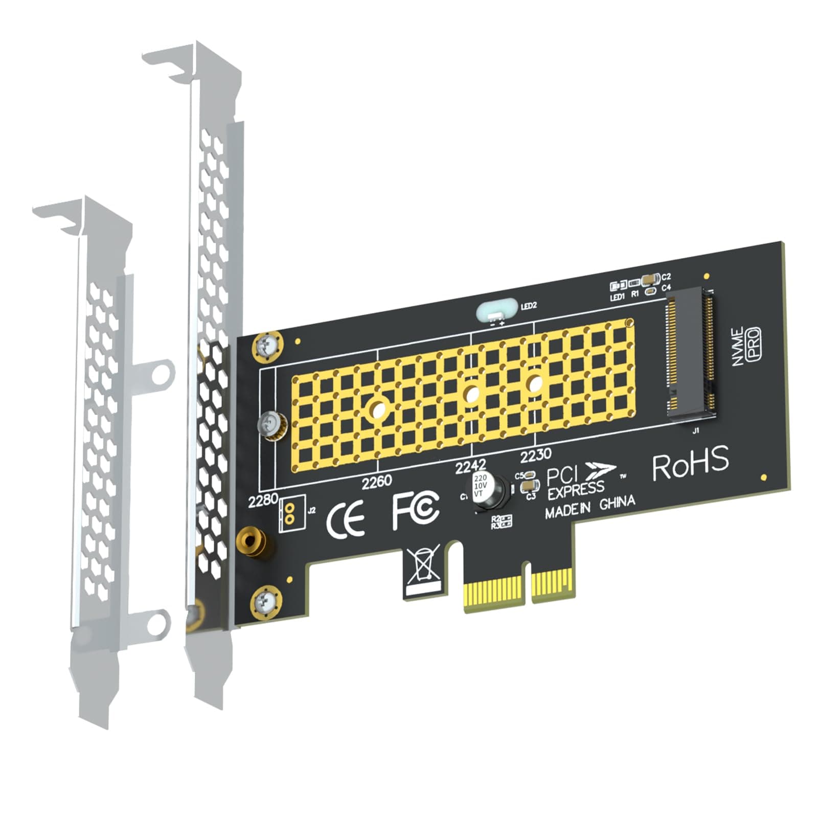 GLOTRENDS PA09-X1 M.2 NVMe to PCIe 4.0 X1 Adapter