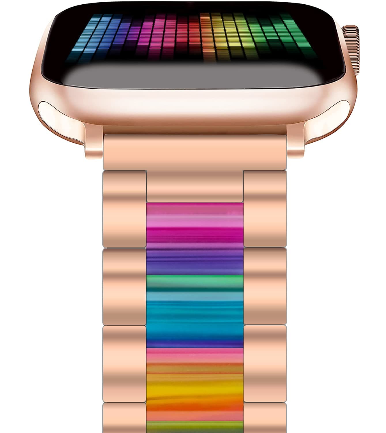 NYENEIL Compatible with Apple Watch Band 38mm 40mm 41MM 42mm 44mm 45MM Ultra 49mm Watch Bracelet Rose Gold for iWatch Fashion Wristbands Womens for iWatch Series 8 7 6 5 4 3 2 1 SE