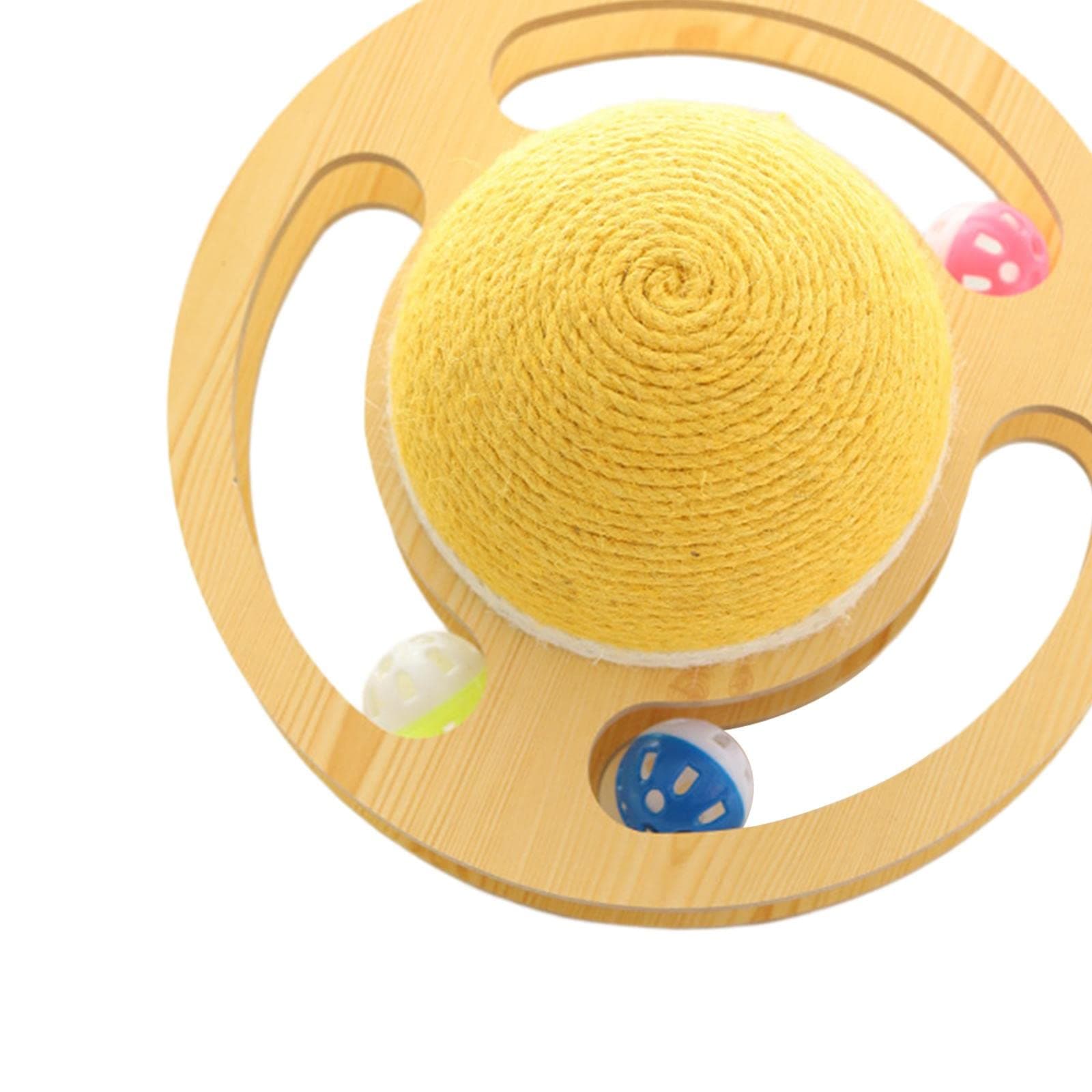 COMBR Planet Turntable Scratcher Cat Scratcher Turntable Toy for Excercising Kitty Large
