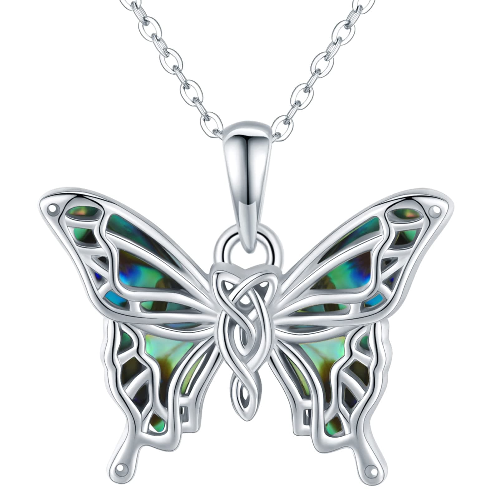 Butterfly Necklaces for Women 925 Sterling Silver Butterfly Jewelry Butterfly Pendant Necklace Gifts for Girlfriend Valentine's Day Christmas