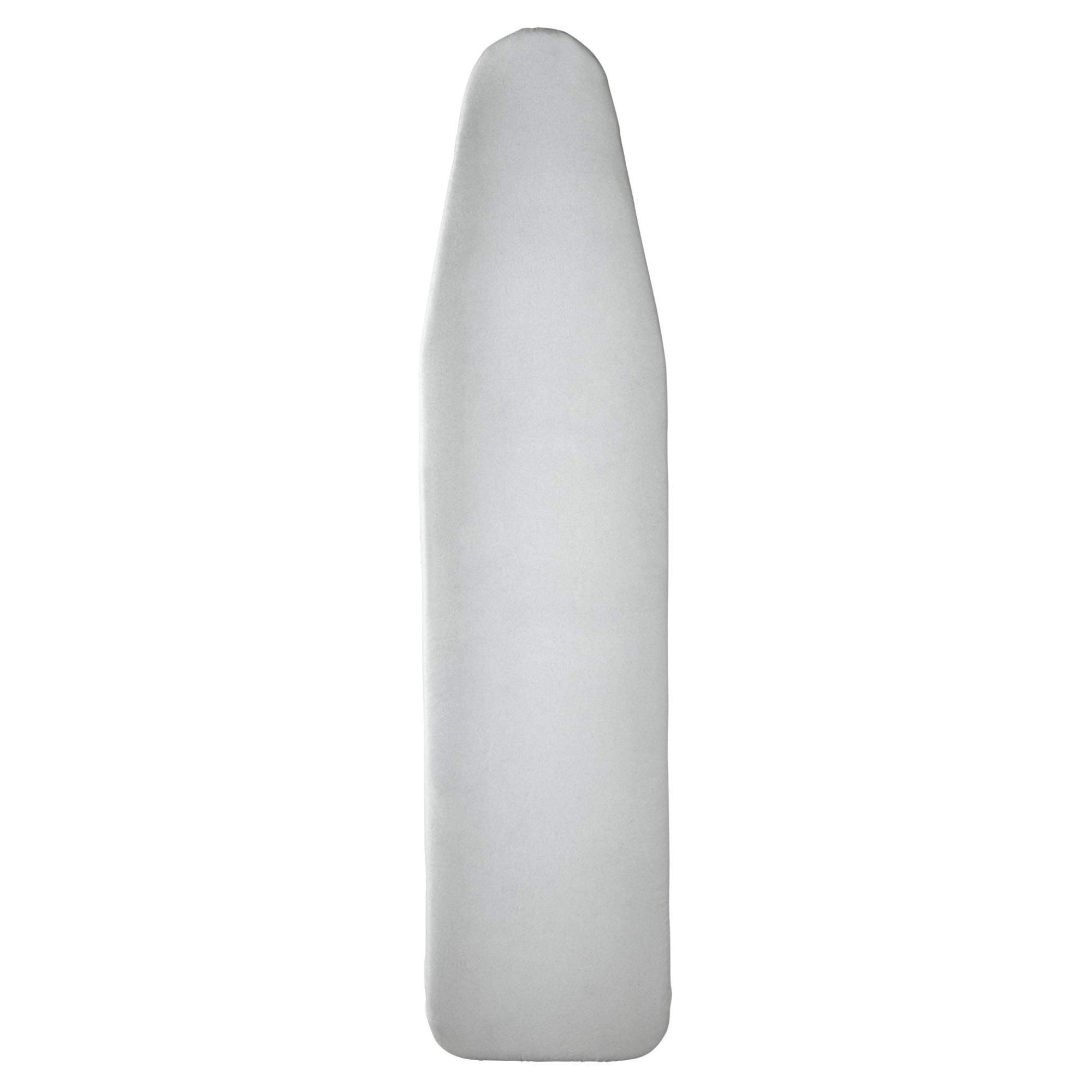 DENVER HAYES HOME Silicone Coated Ironing Board Cover and Pad | Resists Scorching and Staining | Elastic Edges | Silver Grey | 14” x 54”