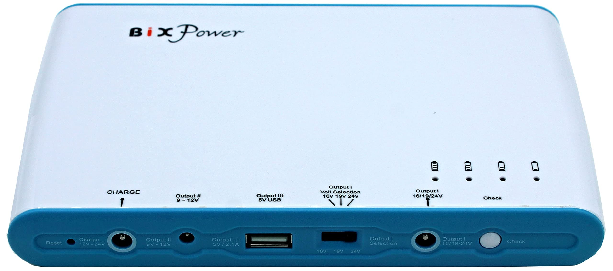High Capacity Multi Outputs (5V, 11V, 16V/19V/24V) Rechargeable Battery Pack with 8 Connectors BP100