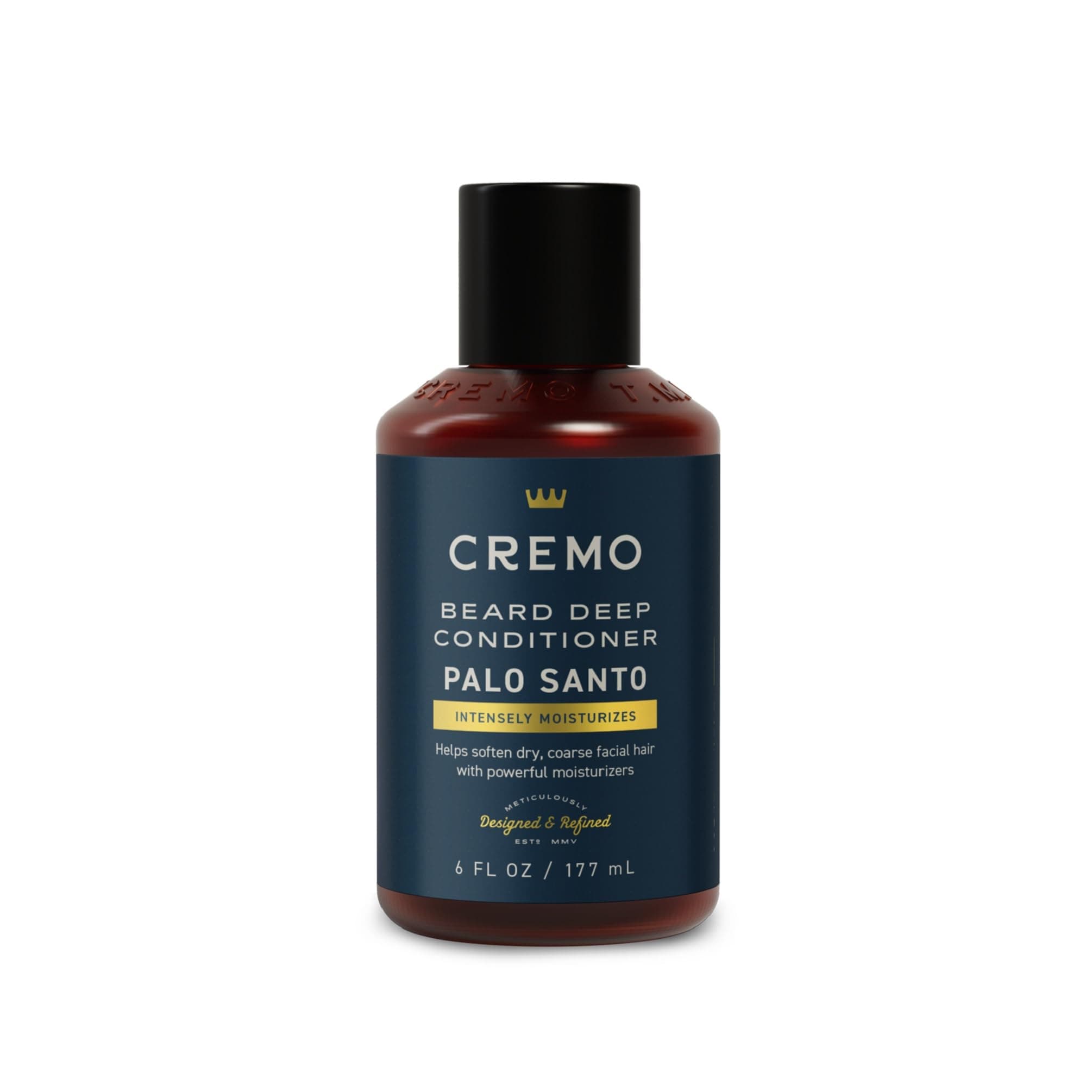 Cremo Palo Santo Beard Deep Conditioner For Men, Helps Soften Dry, Coarse Facial Hair with Powerful Moisturizers, 6 Fl Oz