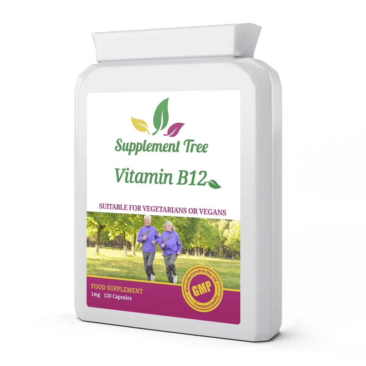 Vitamin B12 Methylcobalamin 1000mcg 120 Capsules | Bio-Available Form for Maximum Absorption | UK Manufactured