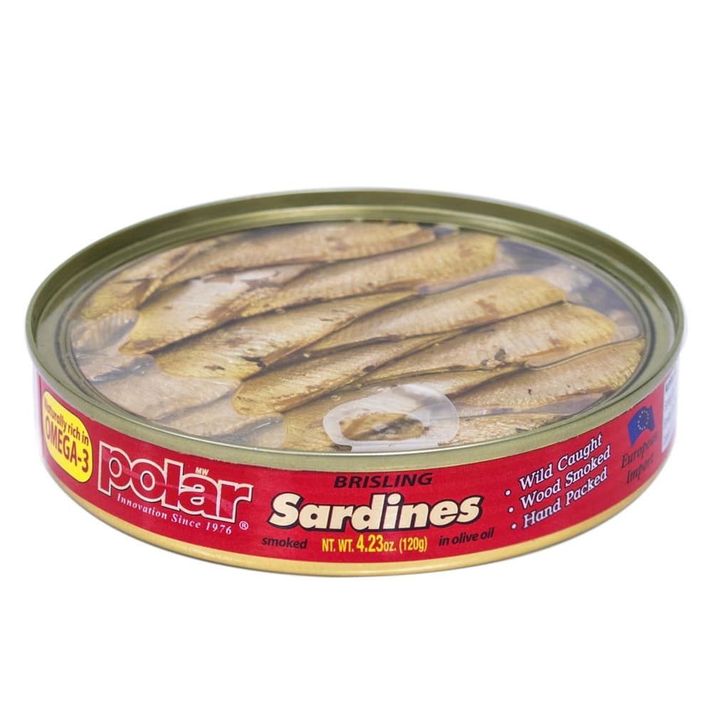 MW Polar Brisling Sardines, Smoked in Olive Oil, 4.25-Ounce