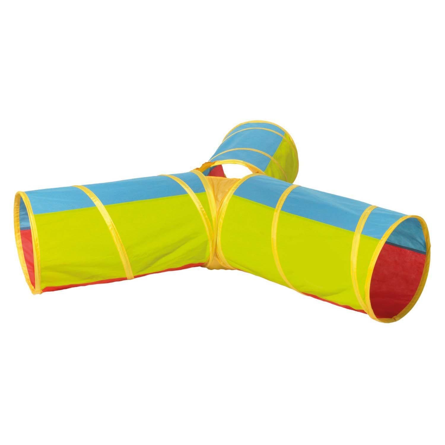 KiddyPlay Pop-up 3 Way Play Tunnel - Indoor or Outdoor Toy Tent For Kids