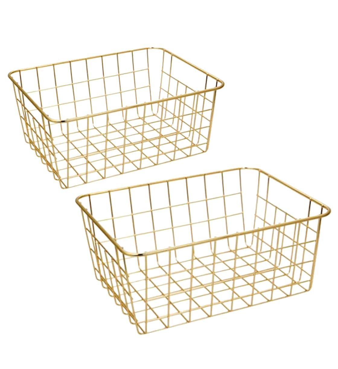 2 Wire 2 Pack Wire Basket, Organizing Storage Crafts Decor Kitchen