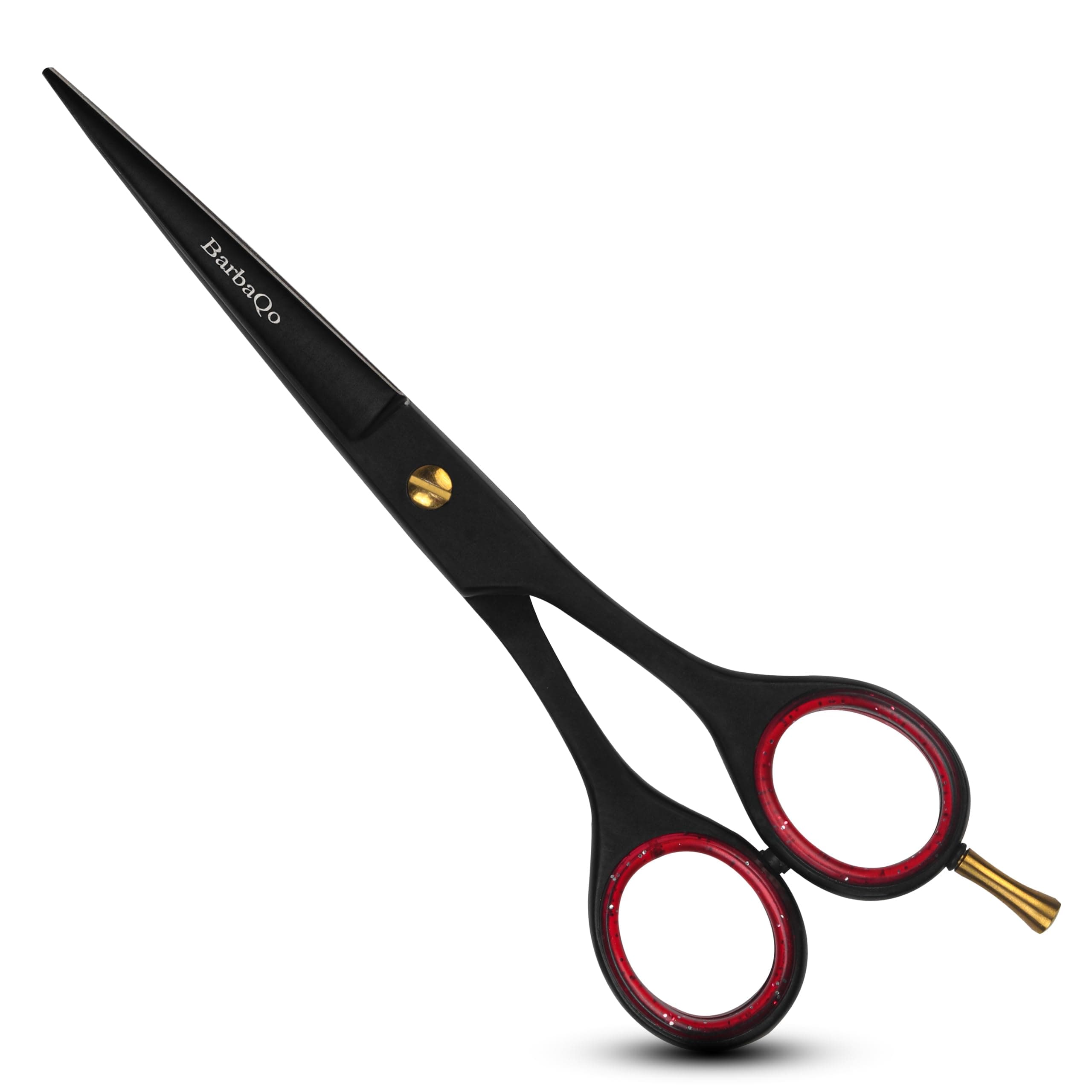 "Hair Cutting Scissors 6.5" - BarbaQo Hair Shears With Sharp Razor Edge Blade, High Carbon Stainless steel Barber Scissors for Professional Barbers, Men, Women, and Adults