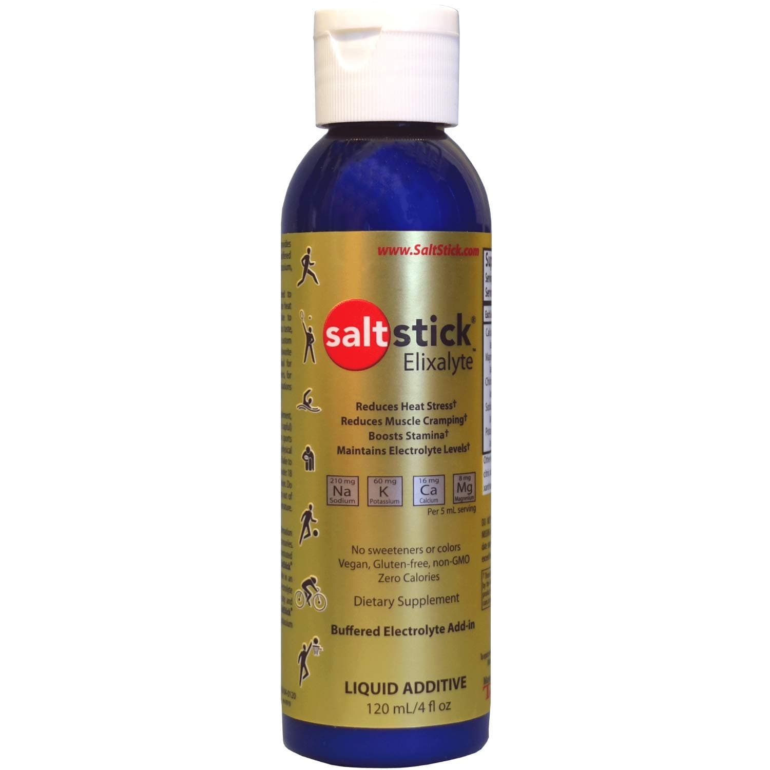 SaltStick Elixalyte, Buffered Electrolyte Salt Add-In for Athletes, Electrolyte Supplement for Working Out & Exercise, Electrolyte Liquid Concentrate for Sodium & Potassium Replenishment, 4 oz. Bottle