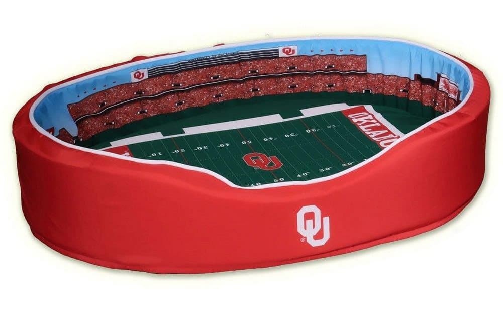 NCAA Oklahoma Sooners OKX-01-1000 Stadium Pet Bed, Small, Red