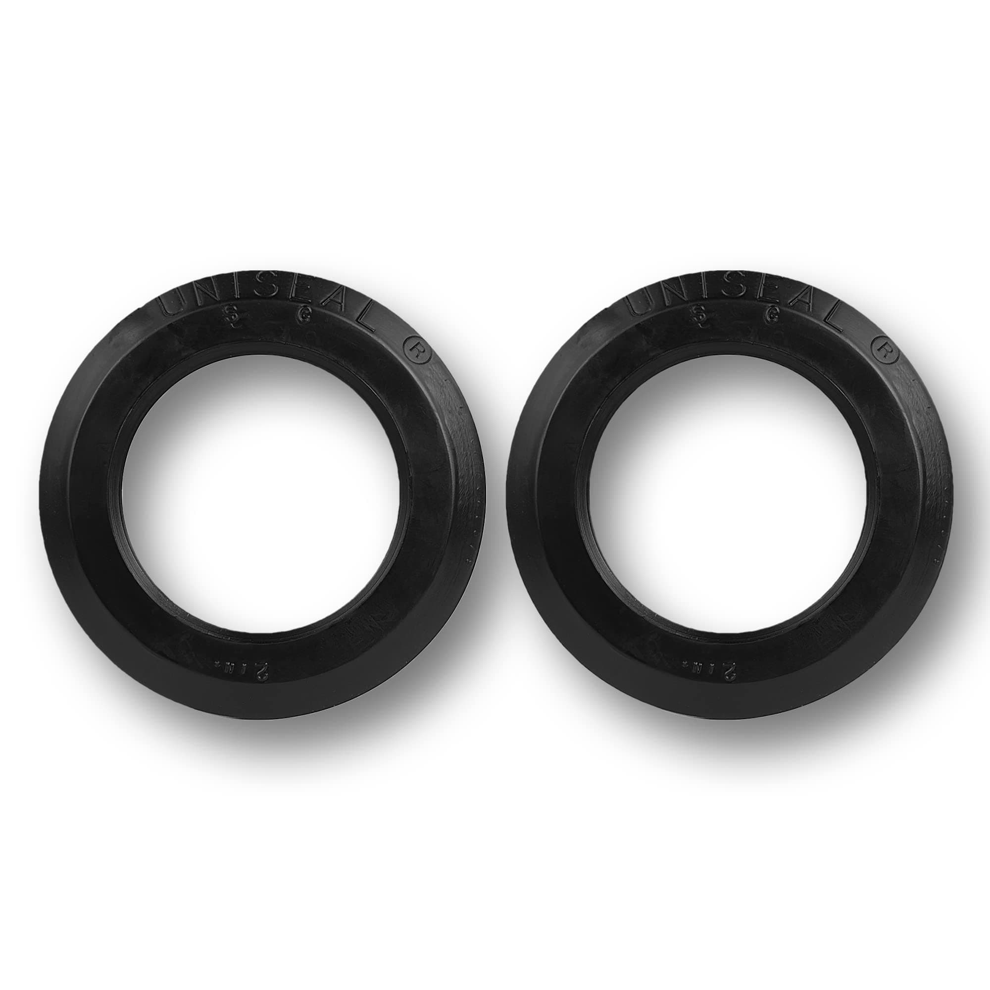 2" Uniseal Flexible Tank Adapter - Perfect for Attaching 2-inch pipe to Curved Surfaces, Storage Drums, Buckets, and More - Ideal for Situations Where Bulkheads Fail Made in the USA - 2 Pack