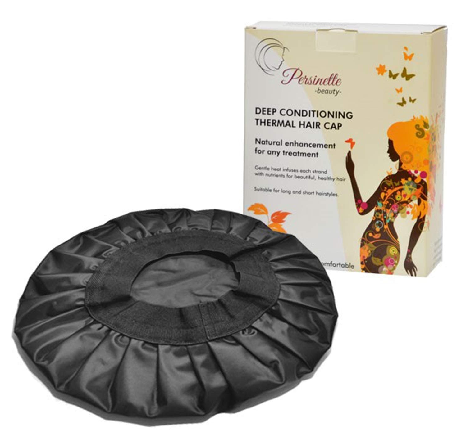 Persinette Thermal Heat Cap For Deep Conditioning & Hair Mask Therapy | Thermal Spa Treatment | Therapeutic Hydration | Reduce Frizz, Improve Styling, Fight Split Ends | Cordless And Reusable