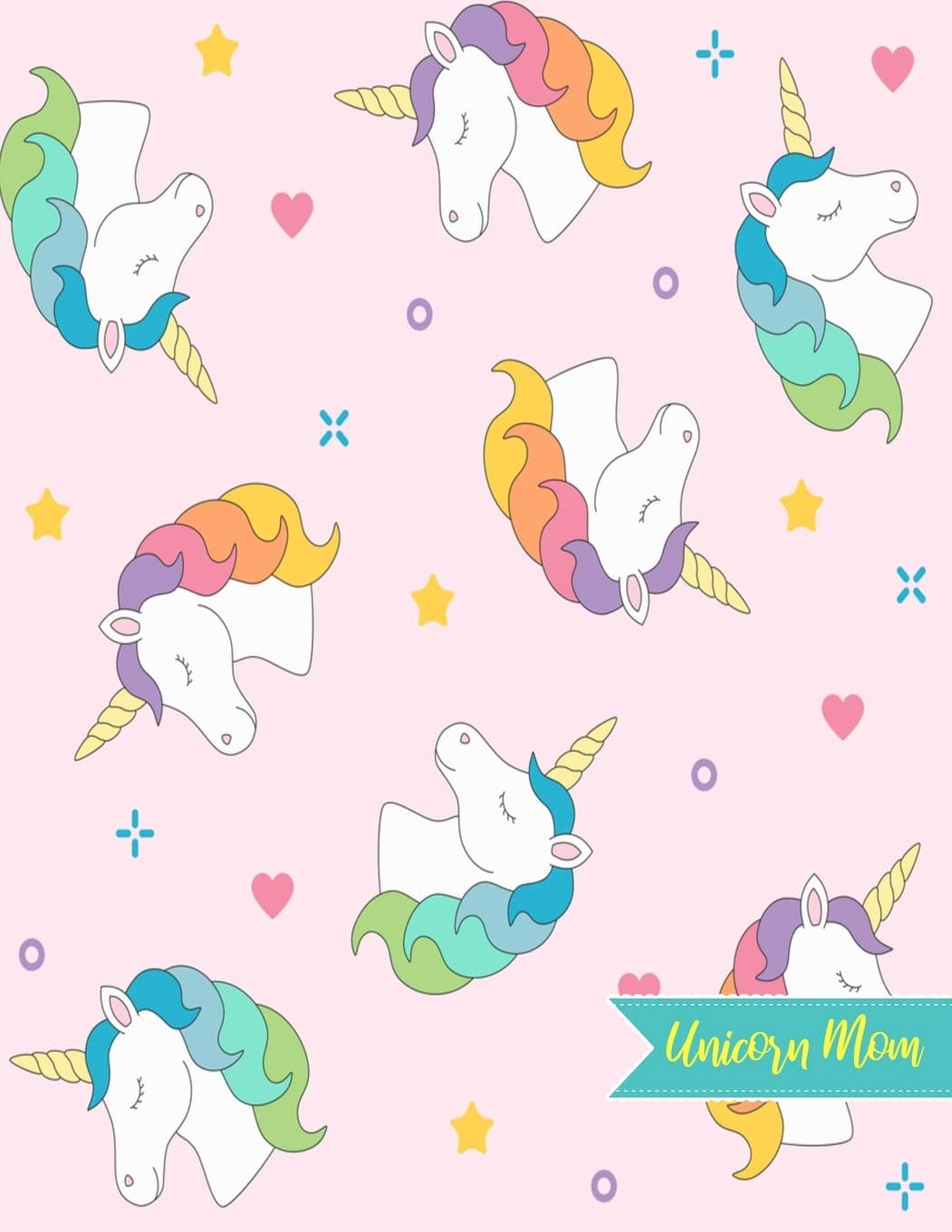 Unicorn Mom: Blank Draw and Write Journal, NotePad, Sketch Book, Diary and Illustration Notebook - Perfect Gift for Mother's Day, Birthday, Christmas ... 8.5" X 11" Matte Cover 110 Pages White Paper)