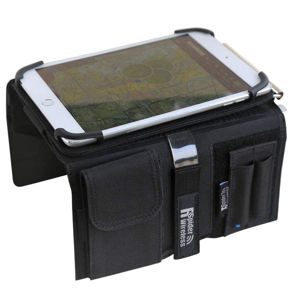 Pilot Kneeboard with Aluminum Clipboard. Compatible with 7.9 inch Apple iPad mini 3 and 4, Android Devices Similar in Size