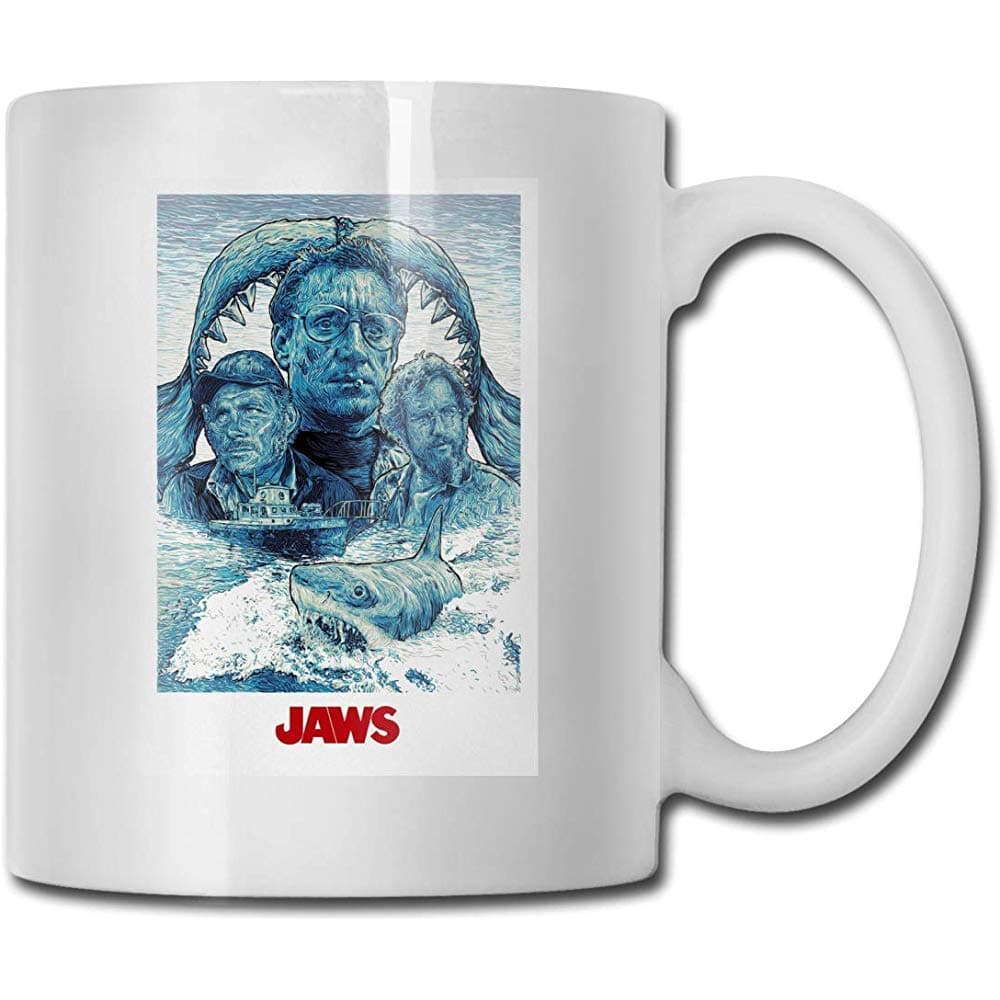 Cups Jaws Coffee Mug Tumbler Cups Hilarious White