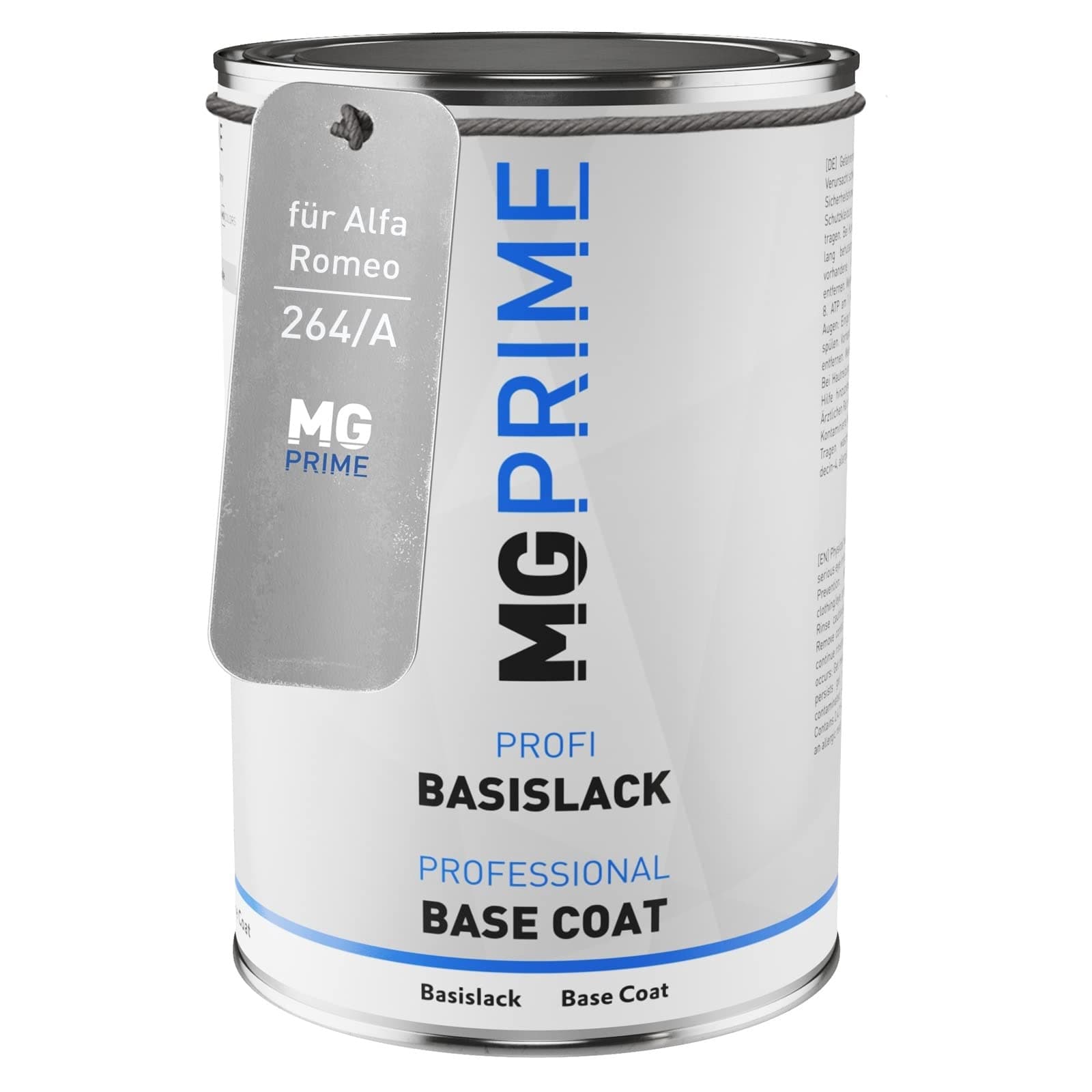 MG PRIMECar Paint Can ready-to-spray for Alfa Romeo 264/A Blu Digione Metallic/Digione Blau Metallic Base coat 1.0 litre 1000ml