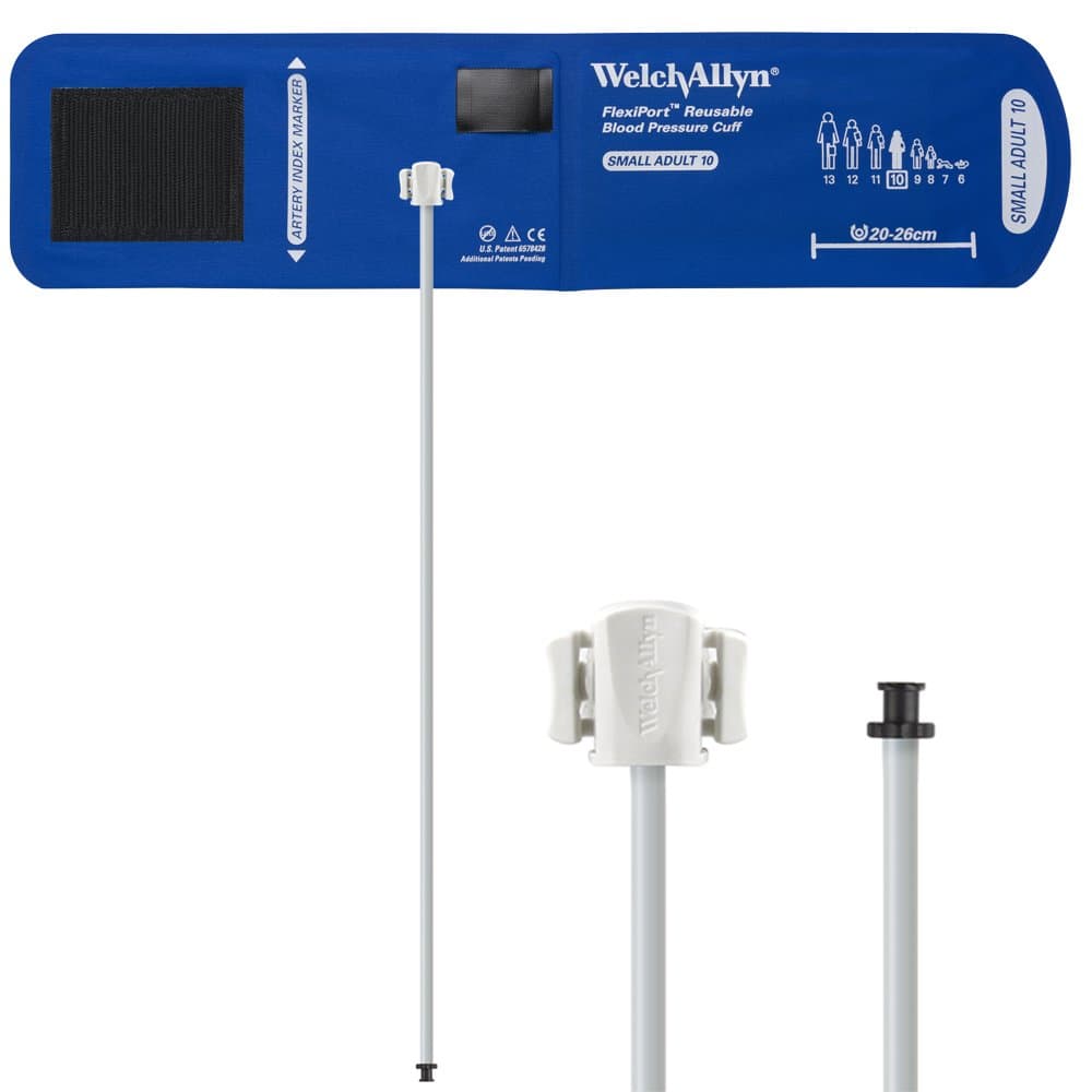 Welch Allyn REUSE-10-1TPE Cuff, Durable, 1-Tube, Tri-Purpose European, Small Adult