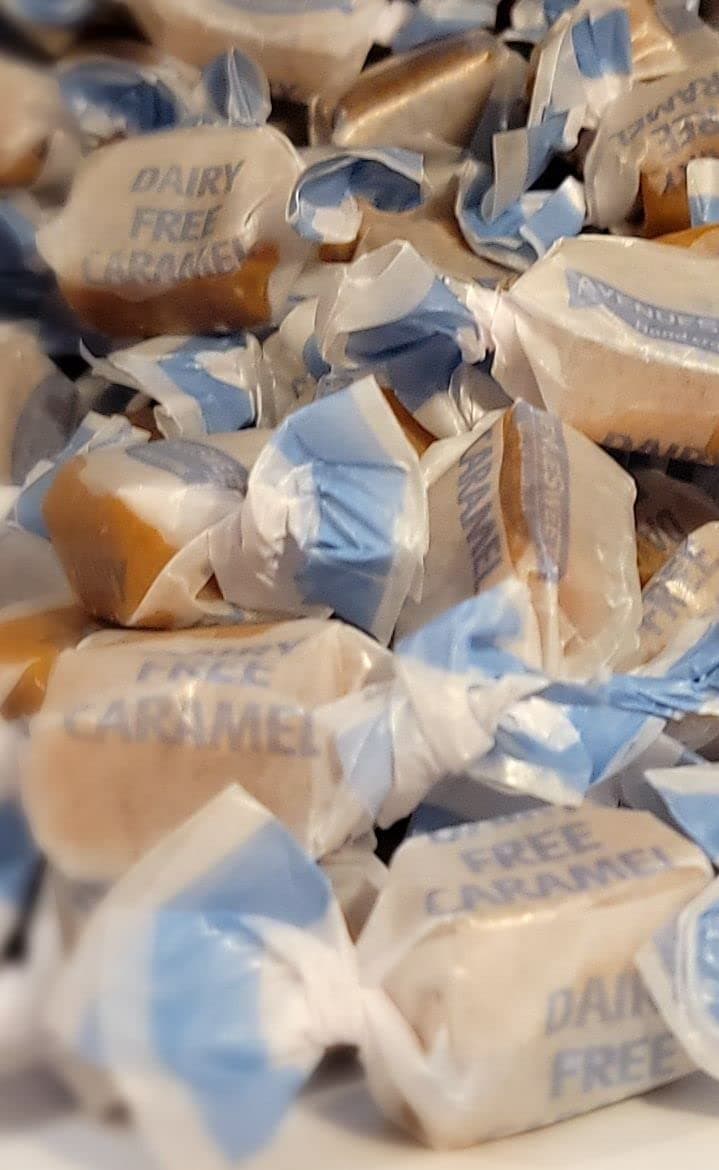 - AvenueSweets - Handcrafted Organic Dairy Free Vegan Individually Wrapped Soft Caramels - Sea Salt 2 lb. box