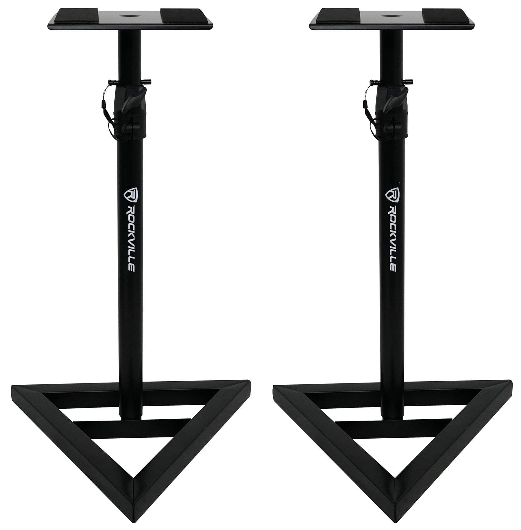 RVSM1 Pair of Near-Field Studio Monitor Stands w/Adjustable Height,Black