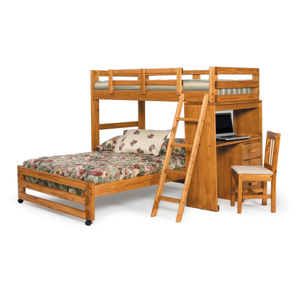 Woodcrest Heartland Twin over Full Loft Bunk Bed -