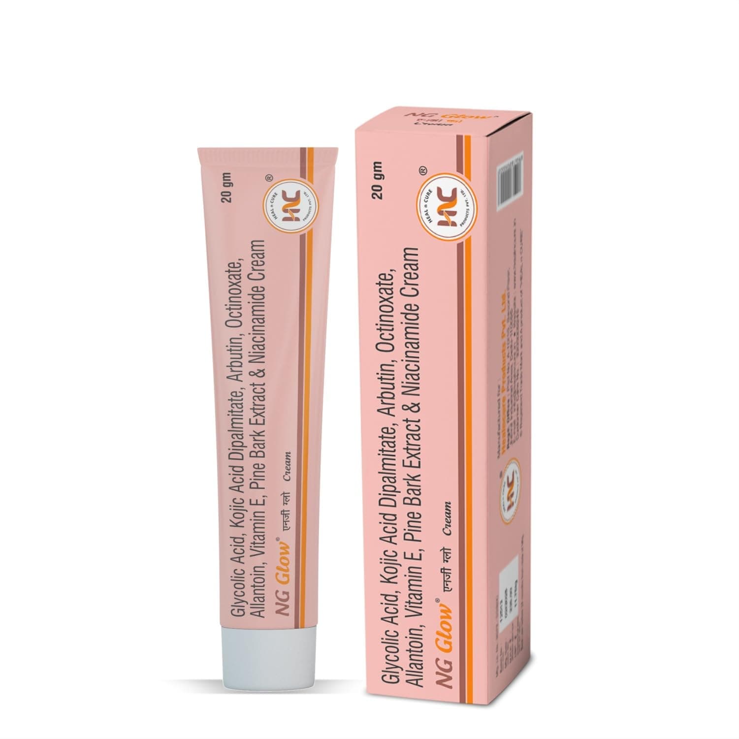 NG Glow Cream - Enriched With Kojic Acid & Glycolic Acid | Anti-melasma, Pigmentation removal, remove Acne Scar, Dark Spots, Uneven Skin Shade, 20gm,