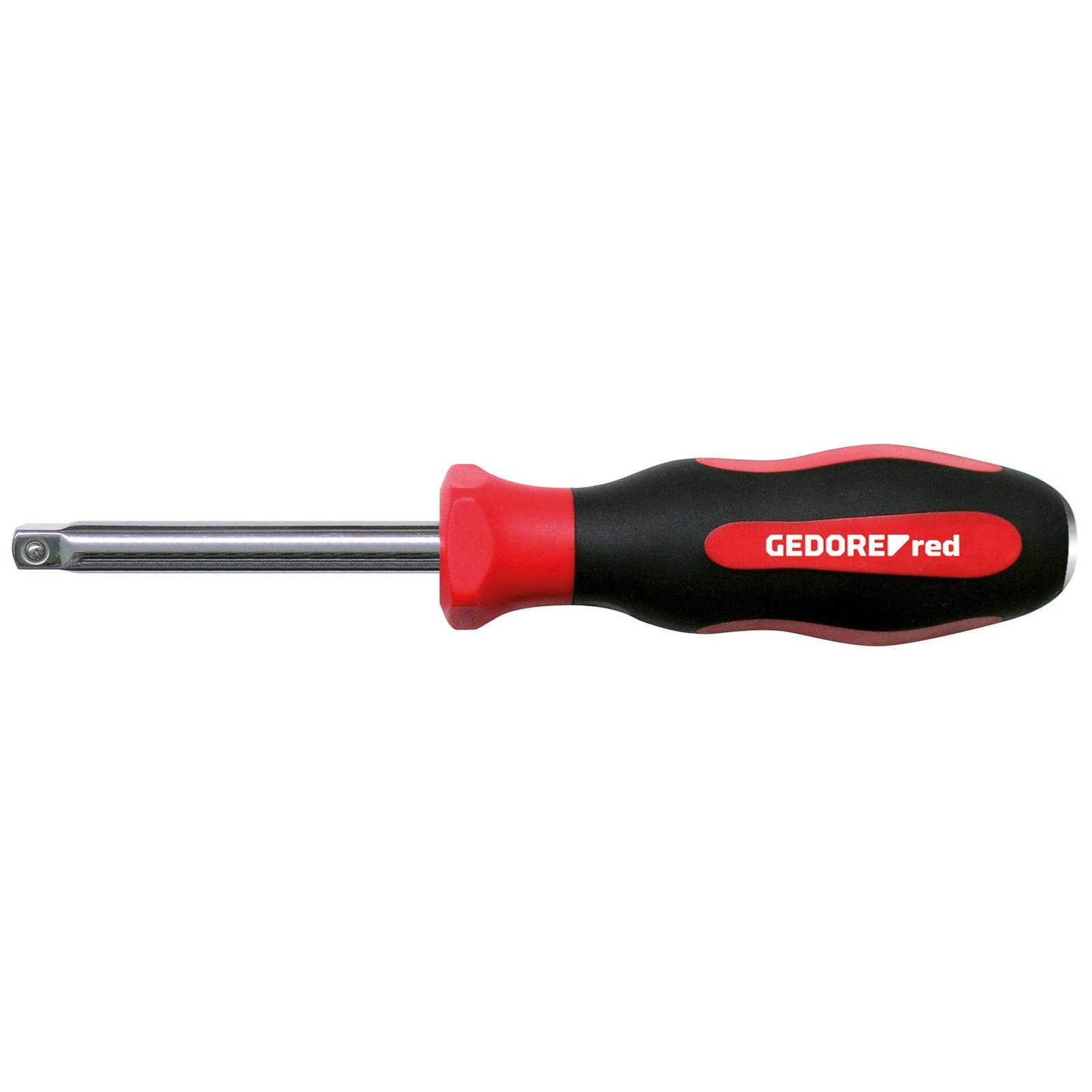Gedore RedSquare driving handle, 1/4" 6.3 mm drive with square socket in the handle, for Sockets, R38950001