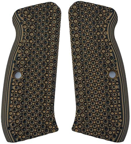 LOK Grips Bogies CZ 75 Full Size G10 Grips (Brown/Black)