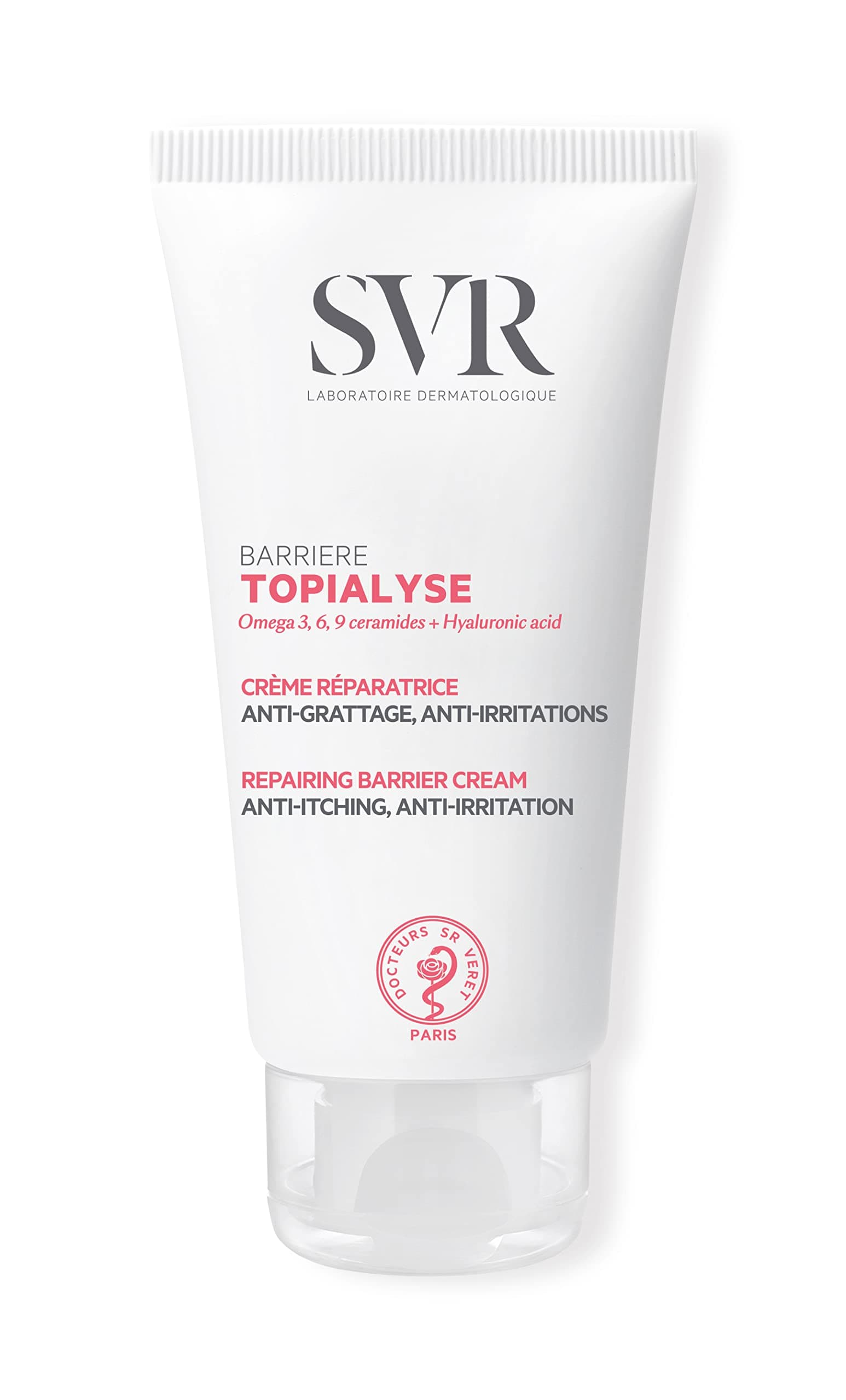 Svr Topialyse Protective Barrier Cream For Face And Body, Anti-Itching, Anti-Irritation, Anti-Chafe Care For Sensitive Skin, 50Ml